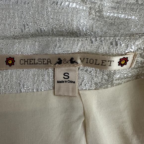 Chelsea & Violet Asymmetrical Shimmer Skort with Pockets - Picture 10 of 13